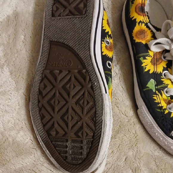 Converse Kids Sunflower Sneakers - Black and Yellow - Picture 6 of 7